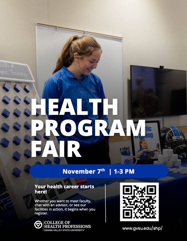 Health Program Fair, November 7, 1-3pm